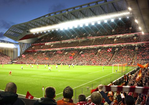 Liverpool unveil plans to expand Anfield's capacity to 58,000 ...