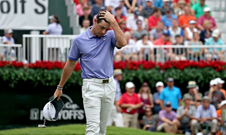 Rory McIlroy shows signs of tiredness after missing out on the $10m bonus in the FedEx Cup.