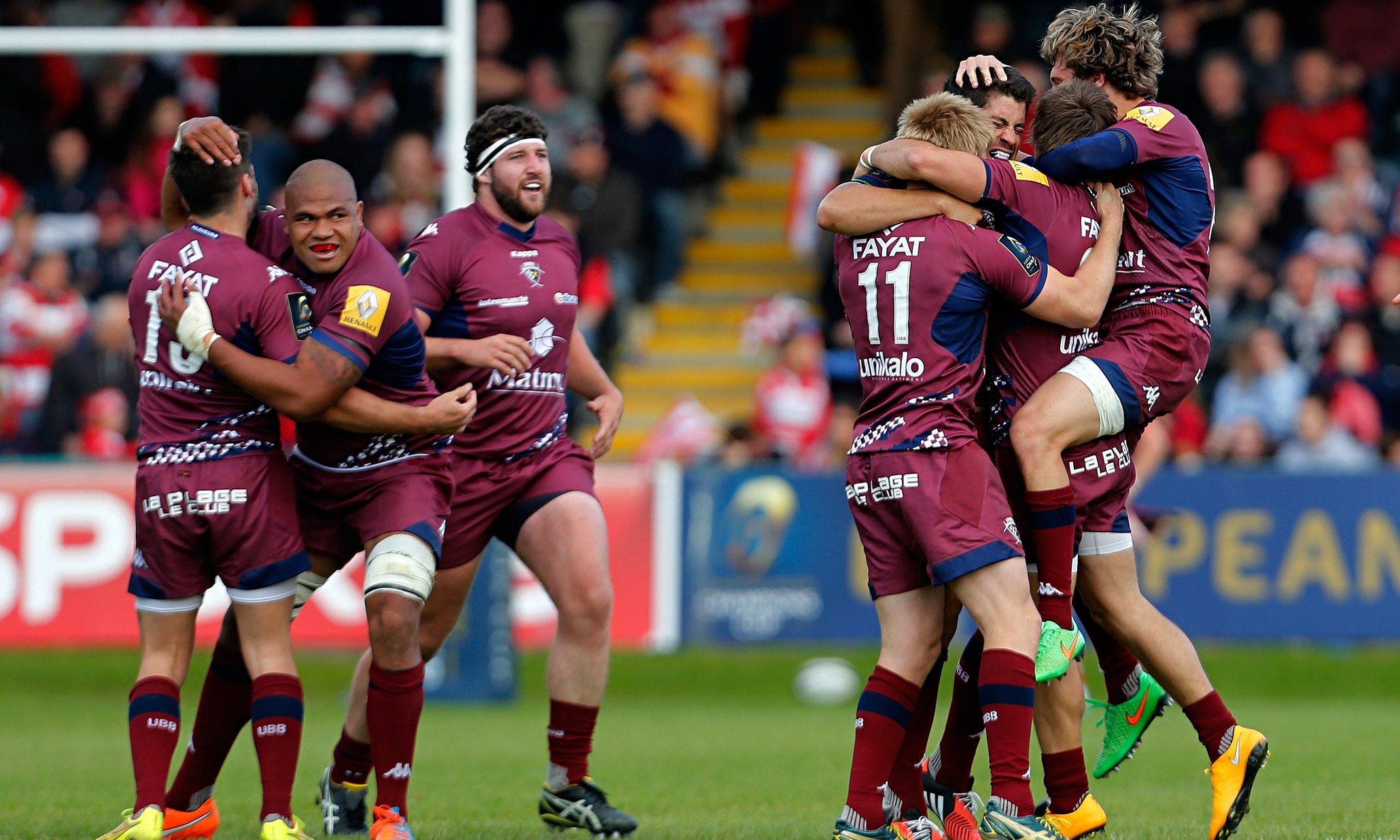 Late drop goal by Bordeaux denies Gloucester place in Champions Cup