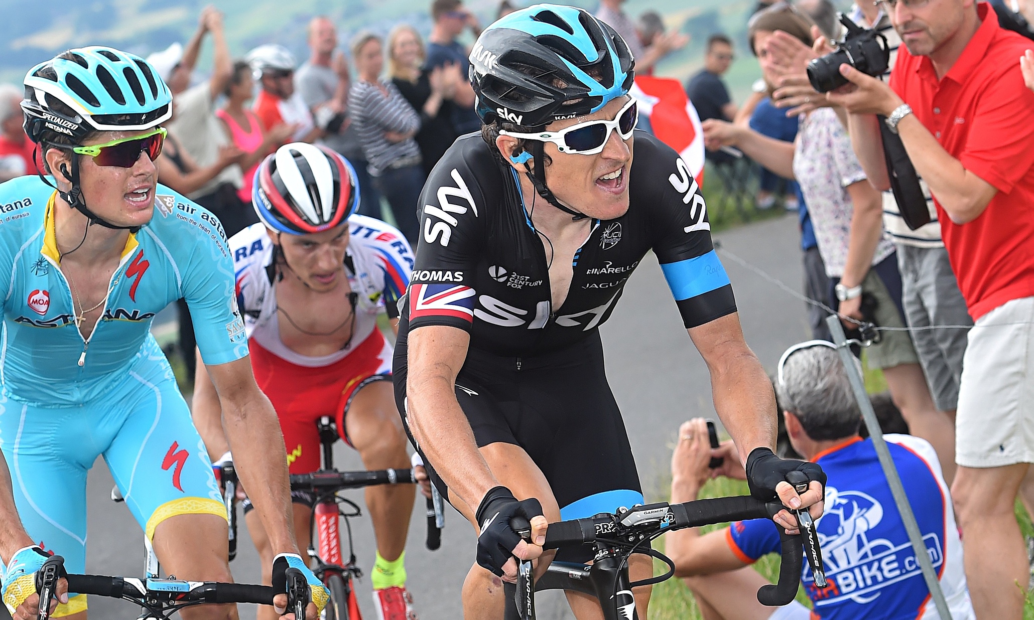 Geraint Thomas nine seconds off lead in Tour de Suisse
