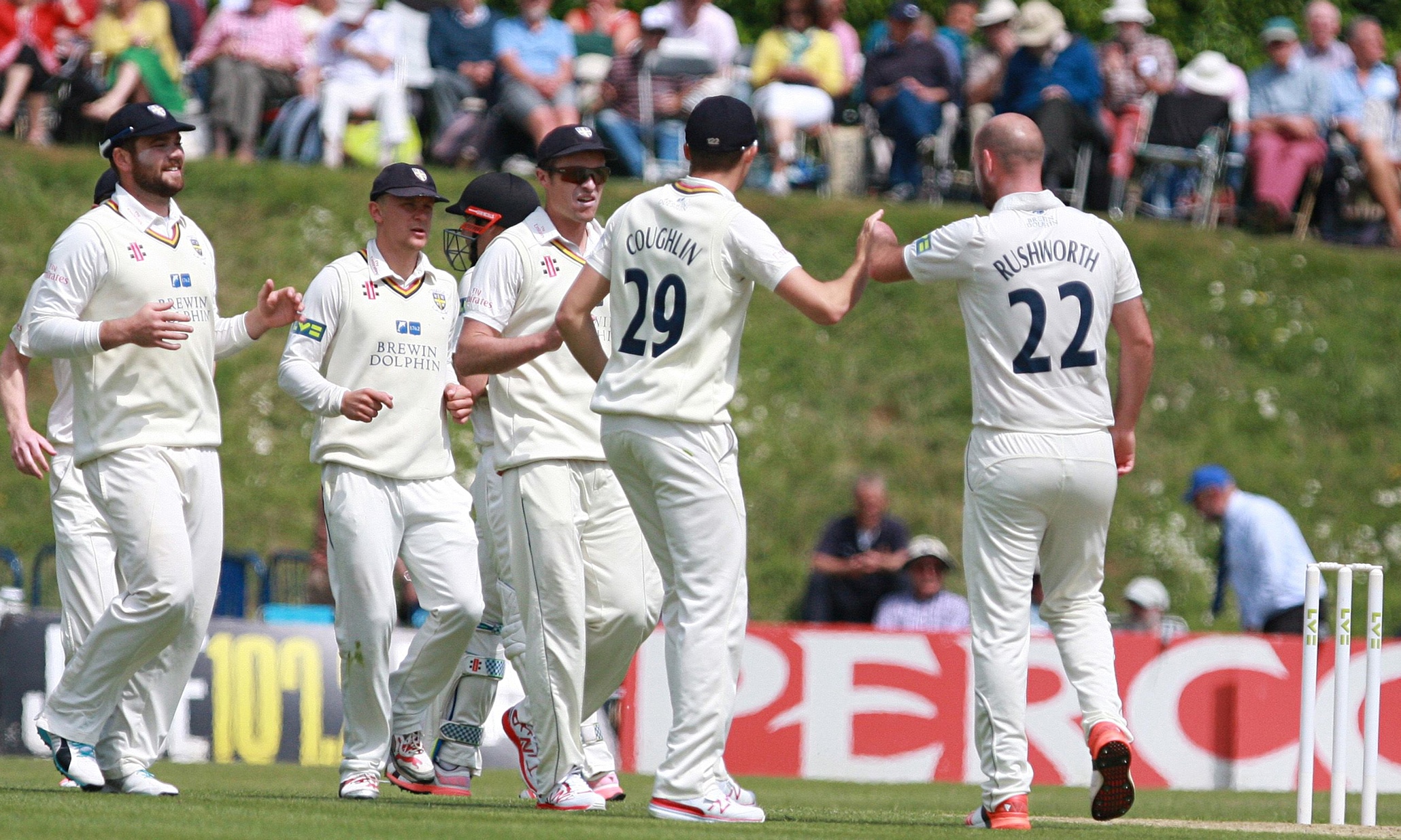 Durham build on Chris Rushworth’s spell to take charge against Sussex