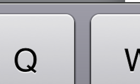 iPad 3 keyboard detail