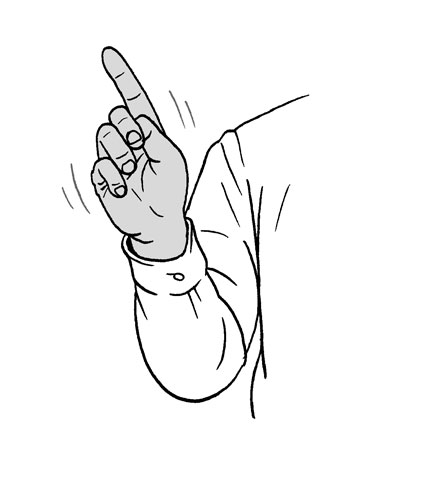 Arabic gesture: Never