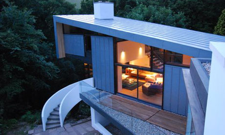 Grand designs the inverted roof-house buckinghamshire - House interior