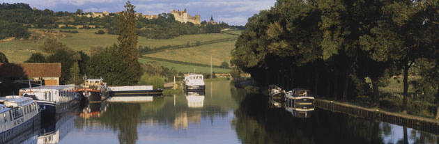 France The Panoramas: France The Panoramas: Chateauneuf-en-Auxios, Canal de Bourgogne