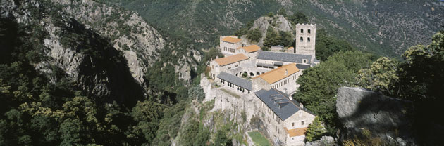 France The Panoramas: France The Panoramas: Abbaye de St-Martin du Canigou