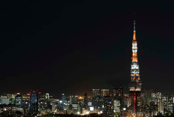 Mystery cities: Tokyo Tower at night