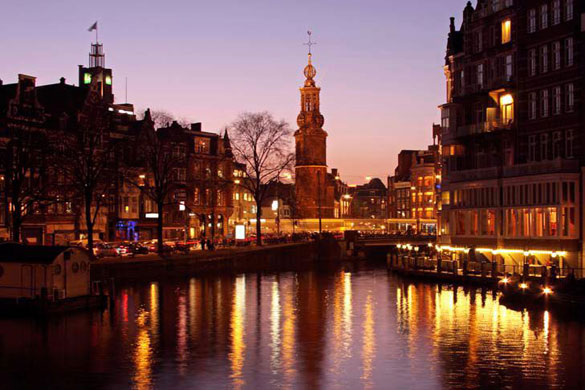 Mystery cities: Amsterdam with the Munttoren (The Mint Tower)