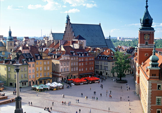 Decade destinations: Castle Square, Warsaw, Poland