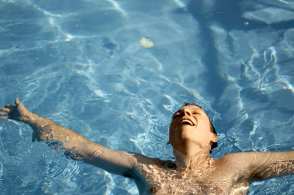 Pictures of the year: Boy in pool