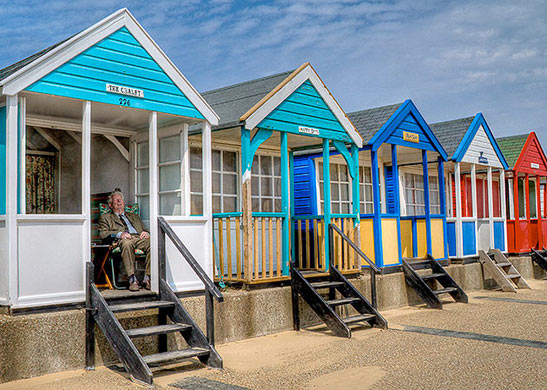 Pictures of the year: Beach hut snooze