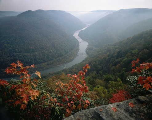 US National Parks: New River Gorge national park, West Virginia, USA