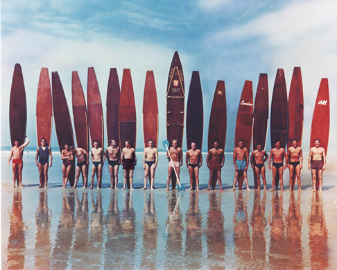 The Surfing Tribe: Founding members of the Jersey surf club, June 1958