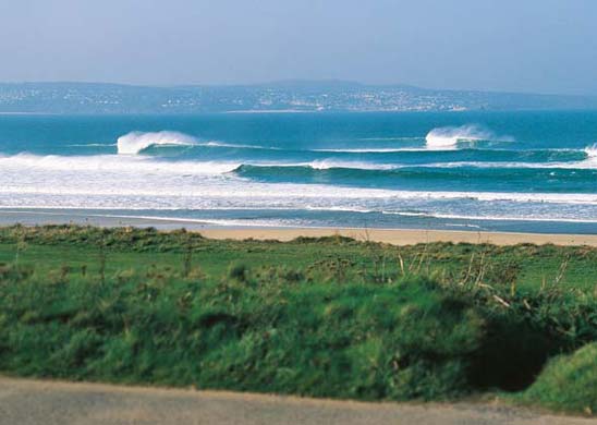Surfing Tribe: St Ives bay with the town of St Ives in the background