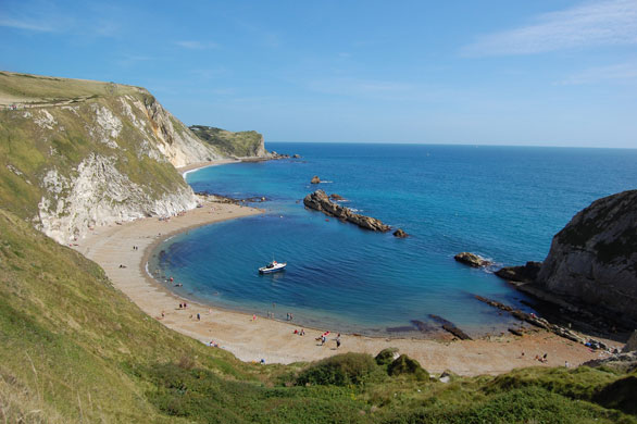 Staycation picture map : Manowar Cove taken in Lulworth, Dorset