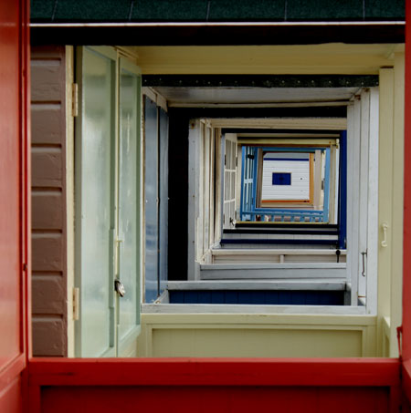 Staycation picture map : Southwold beach huts