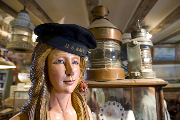 Earthbound images: A nautical antique store in downtown Portland, Maine, US