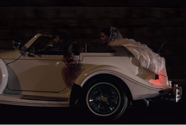 Lebenon: A bride speeds north past Jounieh Bay