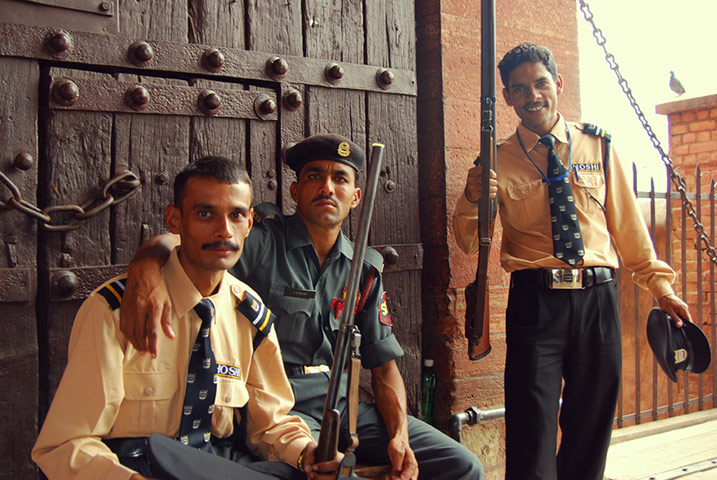 Been there Flickr Nov 10: Red Fort guards, Agra, India