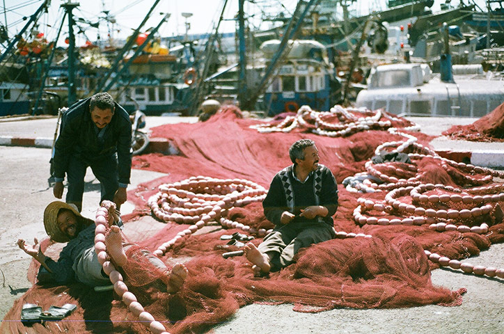 Been there comp Dec 2010: Fishermen, Essaouira, Morocco