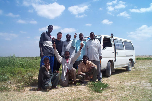 Charles Veley: Charles Veley in Mogadishu, Somalia