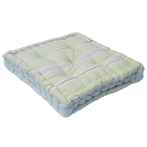 Picnic kit: Big box cushion in olive and red