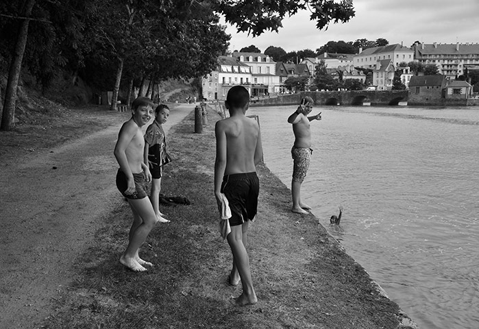 August Been there comp: Kids swimming in Brittany