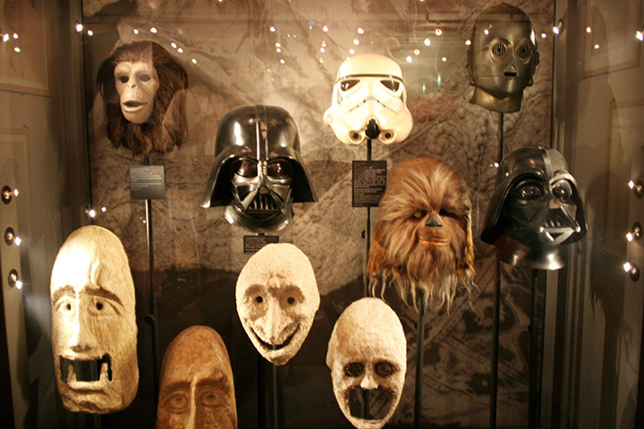 viewfinder: Star wars mask Museo Nazionale del Cinema Turin Piedmont Italy