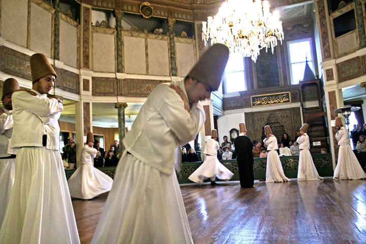 Istanbul - in pictures: Whirling dervishes at Galata Mevlaihanesi