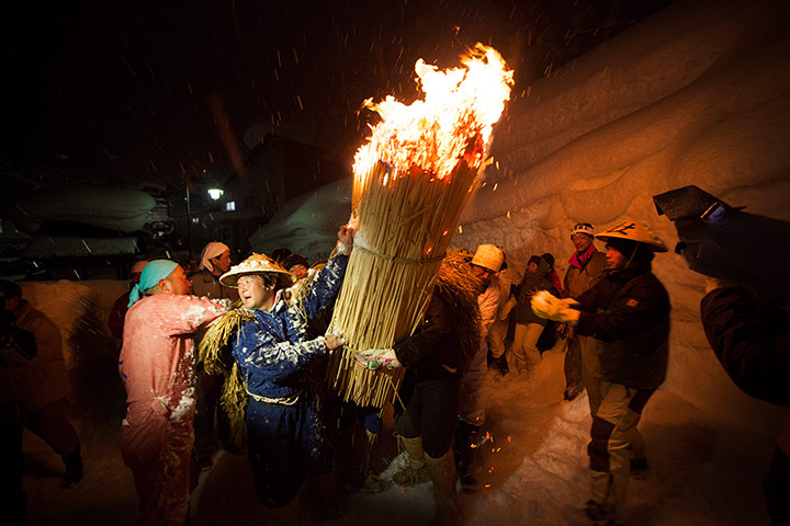 Dosojin Fire Festival: The Dosojin Fire Festival, Nozawa Onsen, Japan
