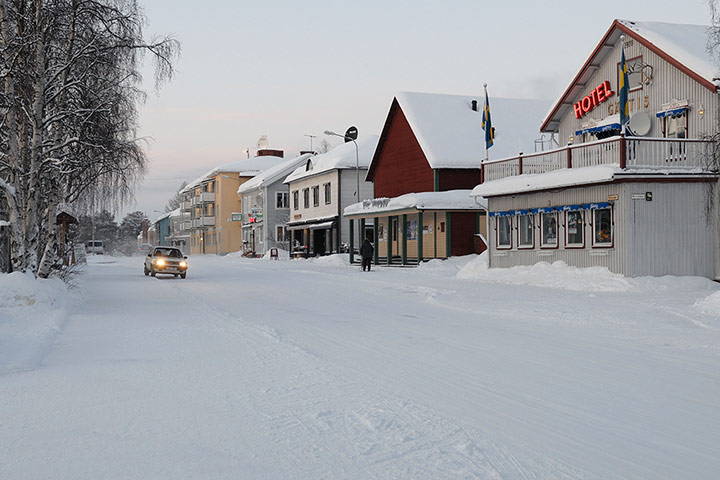 Sami Lapland: The center of the town Jokkmokk