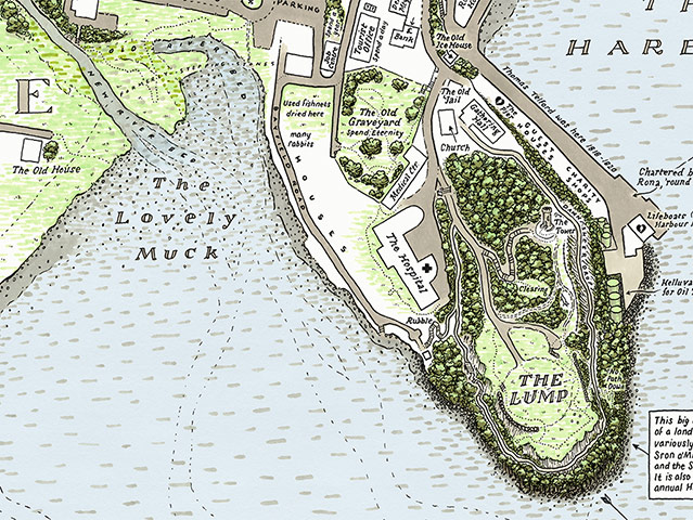 Skye maps: A Walk Around Portree: The Lump