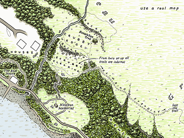 Skye maps: A Walk Around Portree: Scorrybreac trail