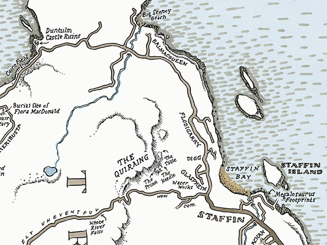 Skye maps: Every Road on the Isle of Skye: Quiraing