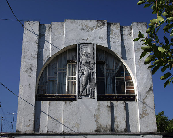 Havana art deco: Facade of Garcia Cabrera  house, Vedado, Havana