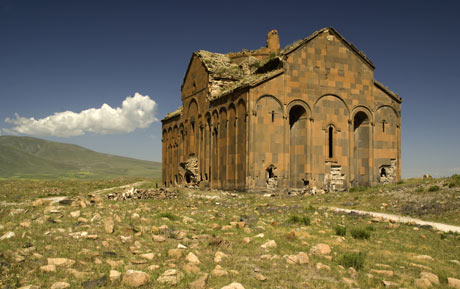 Remains of Great Cathedral at Ani, ruined capital of the Armenian Kingdom