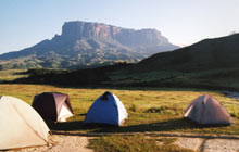 Campsite facing Roraima mountain, Venezuela