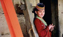 Girl in headdress