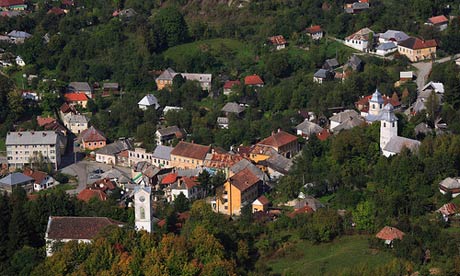 Rosia Montana mining landscape, Romania