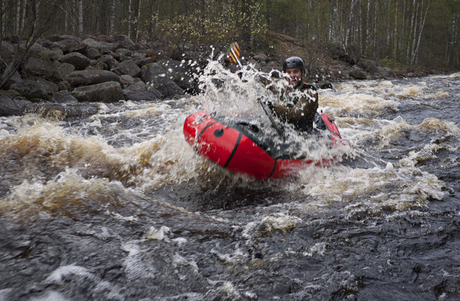 Packrafting with Hendrik Morkel in Finland