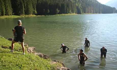 Triathlon training in Morzine