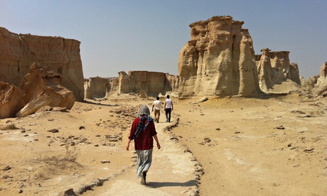 Rock formations on the island of Qeshm, Iran