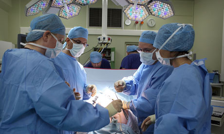 National Health Service doctors operating
