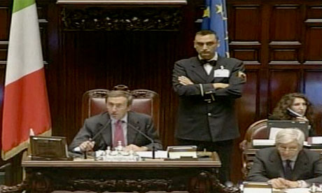 The lower house of the Italian parlaiment debate their public finances