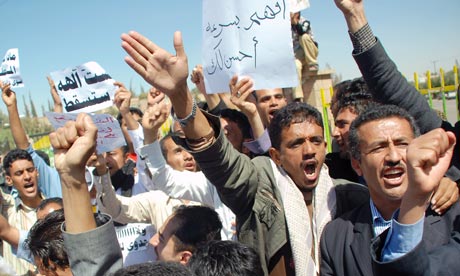 anti-government protests in sanaa, yemen