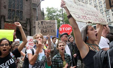 Occupy Wall Street demonstrrations in New York